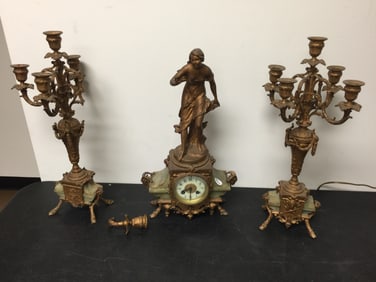 3 Pc French Garniture Set