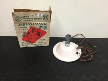 Vintage Revolving Christmas Tree Stand