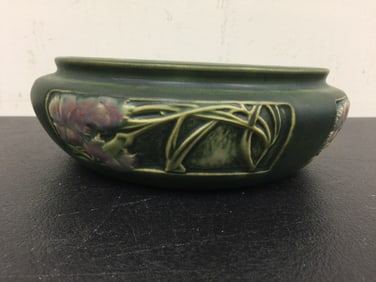 Roseville Green Freesia Bowl