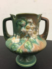 Roseville White Rose Vase