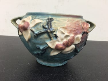 Roseville Magnolia Blue Bowl