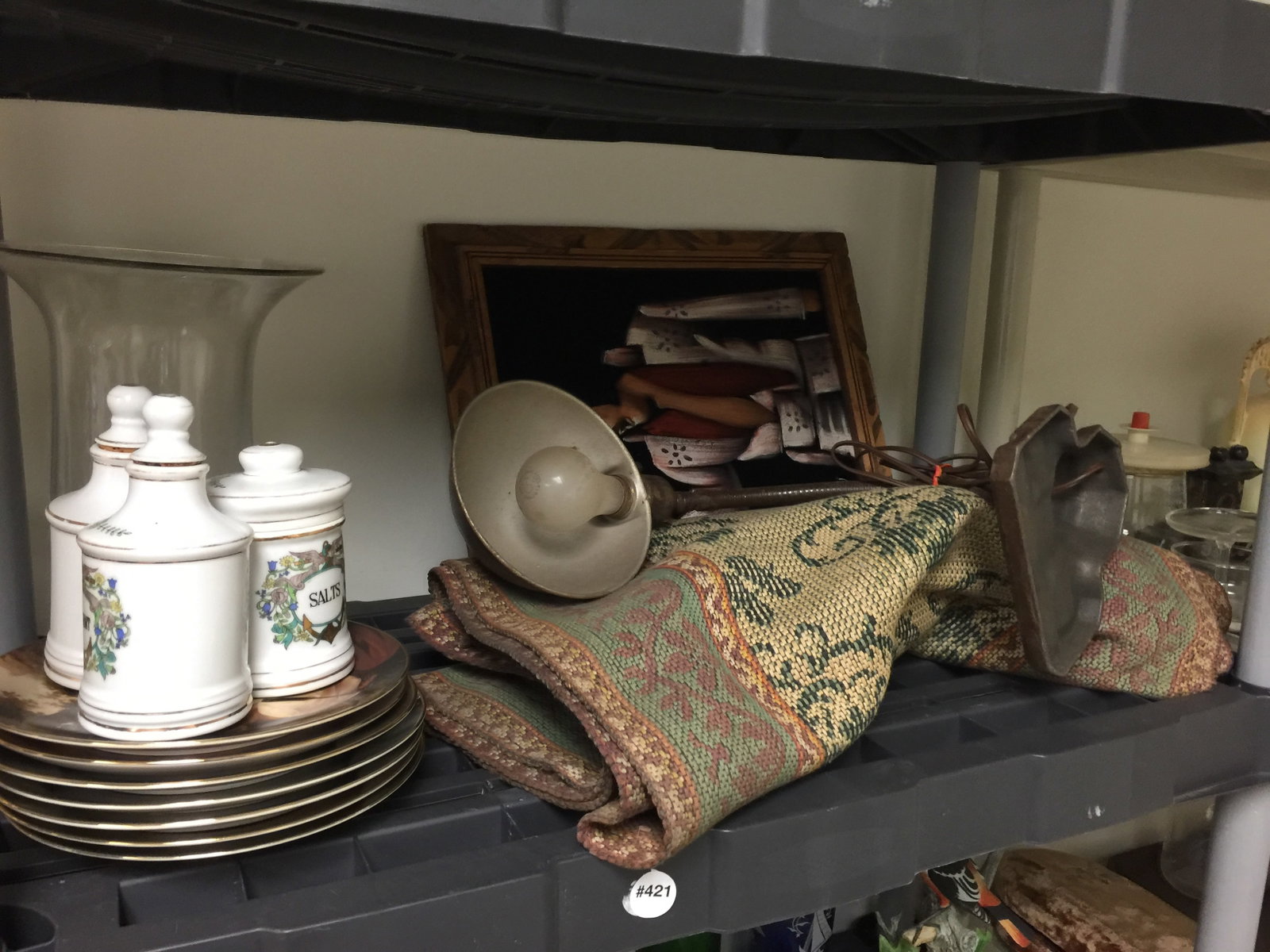 Mixed Lot: deco lamp, elvis print, textile plus.