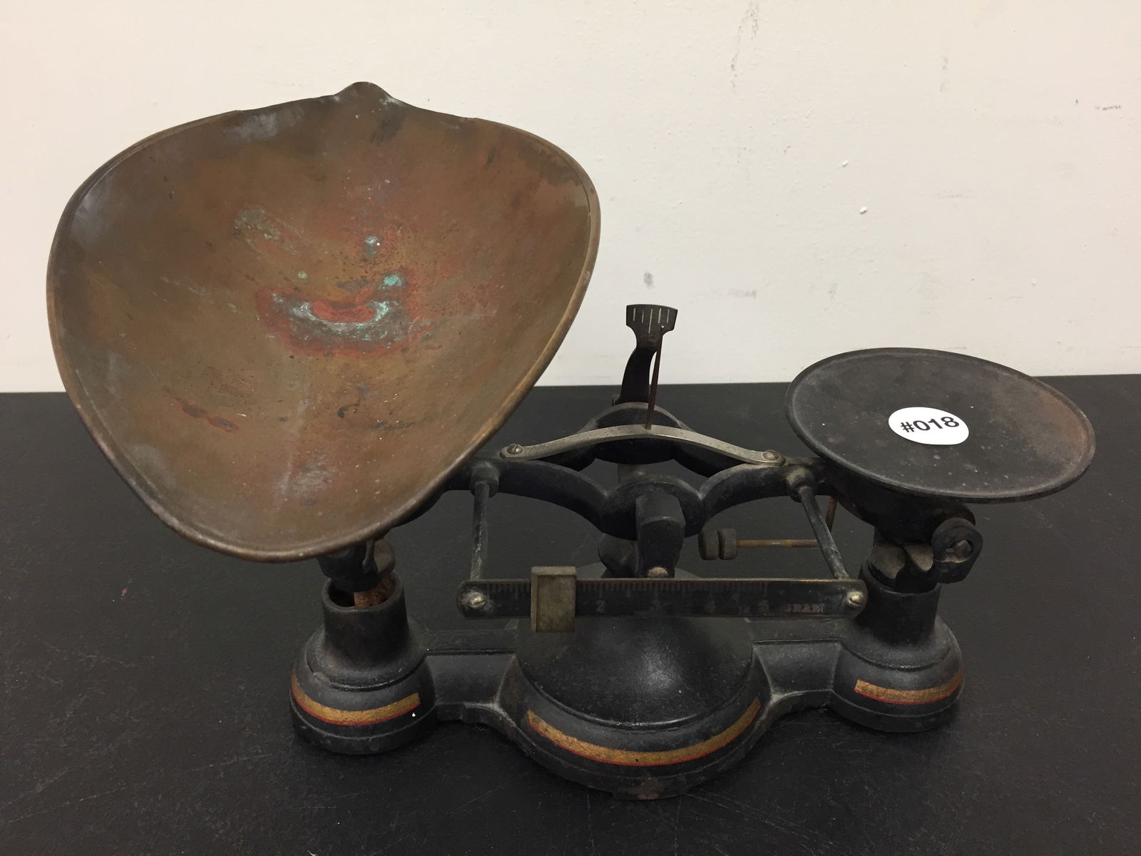 Cast Iron Painted Scale: 12"W.