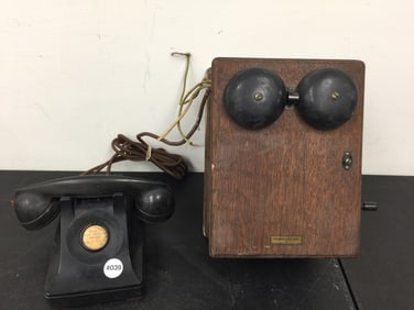 Western Electric Oak Wall Phone