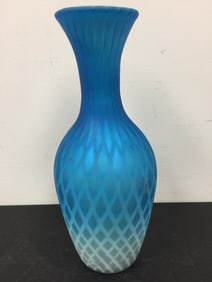 Antique Satin Glass Vase