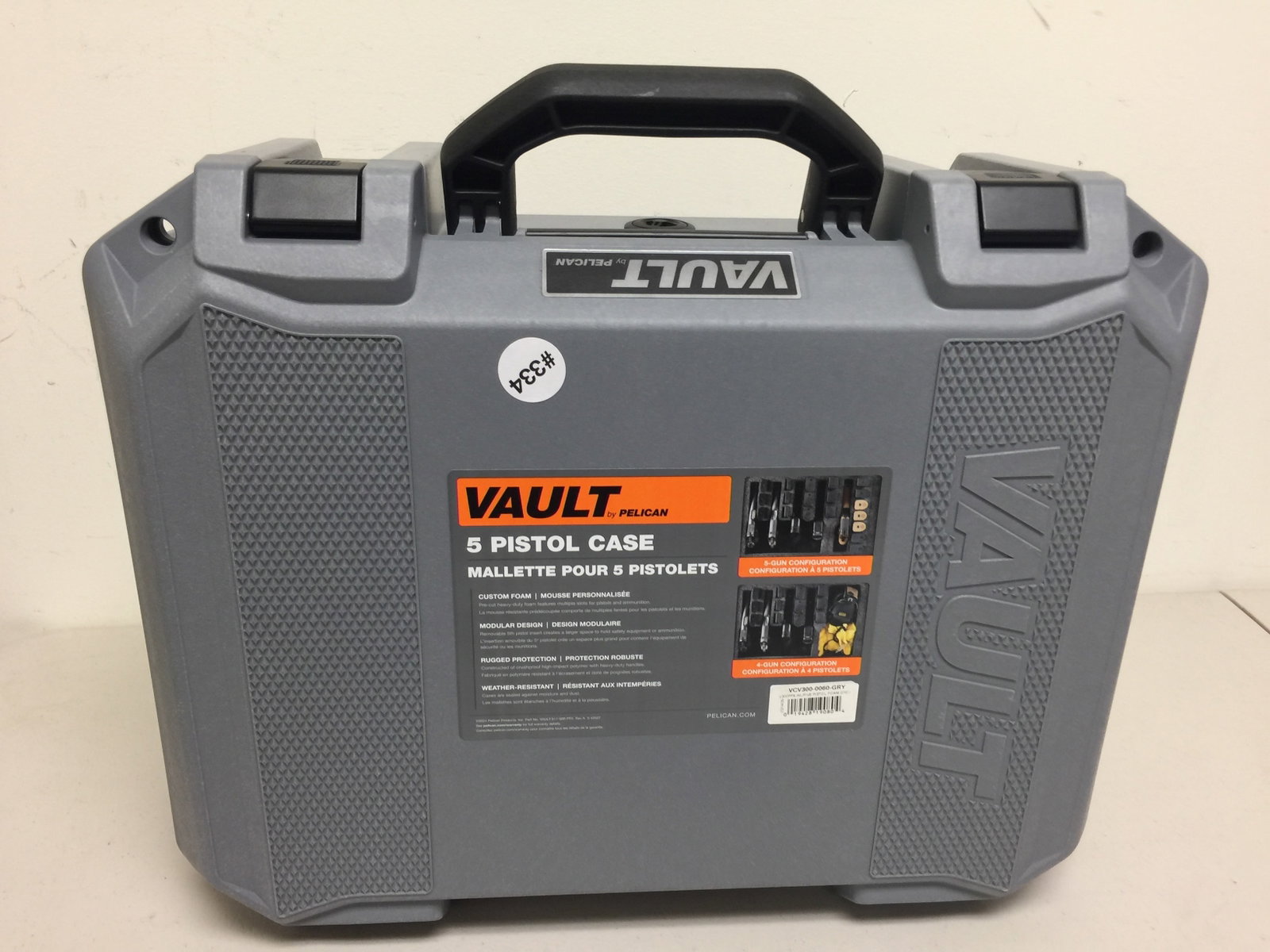 Vault Pelican 5 Pistol Case: 17"W.