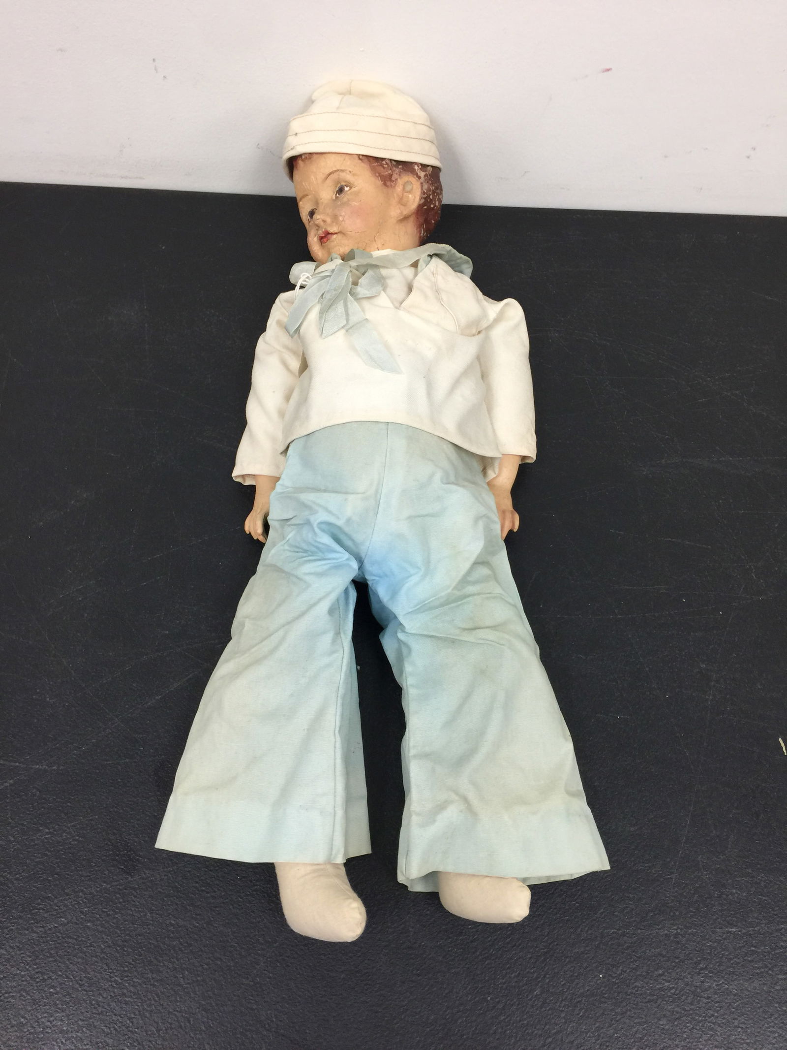 Antique Paper Mache Doll (1 of 6)