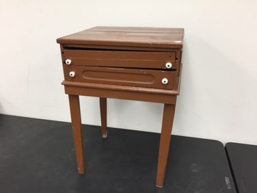 Primitive Style Spool Cabinet