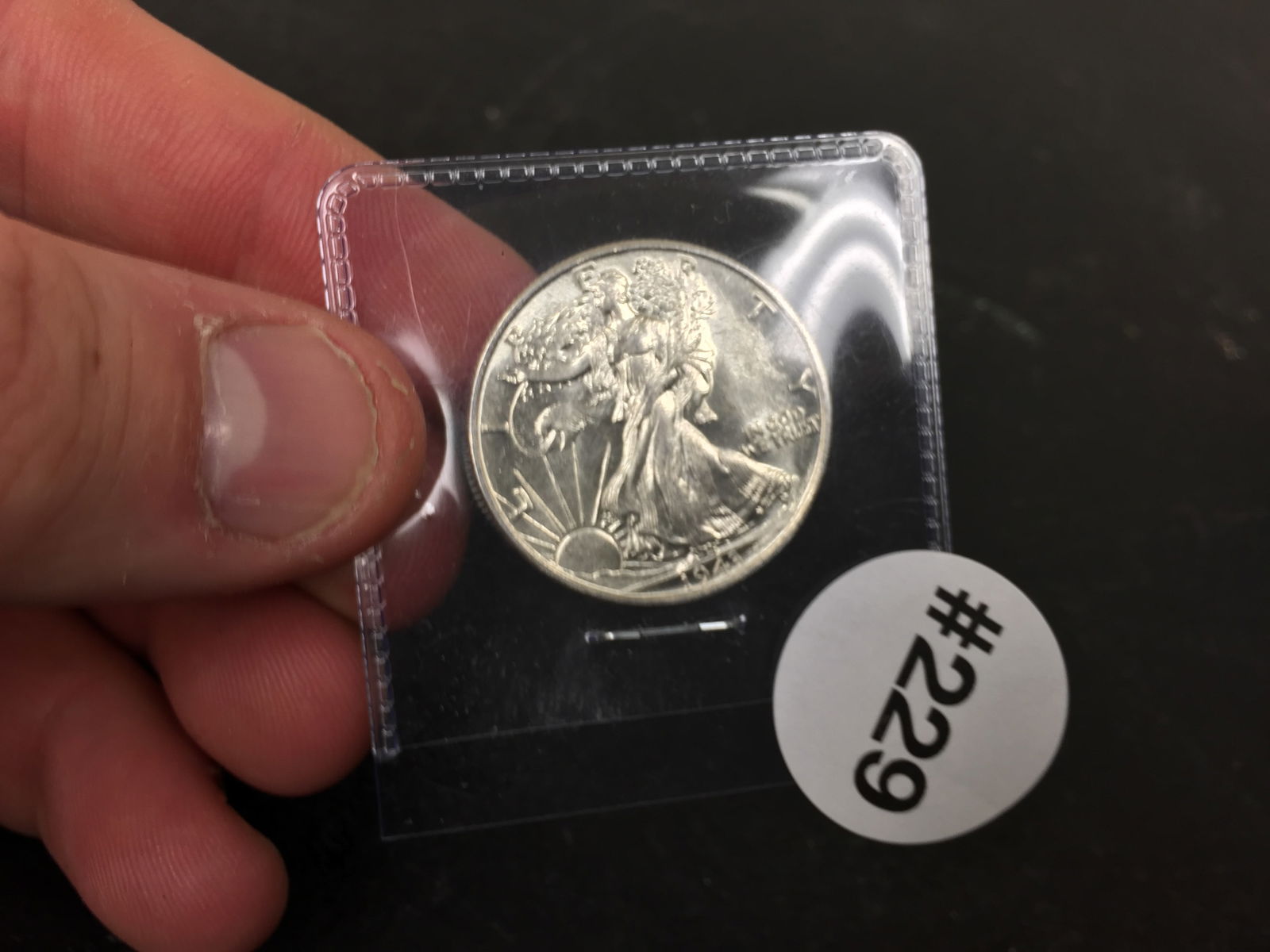 1943 Walking Liberty Half Dollar Coin: 90% silver