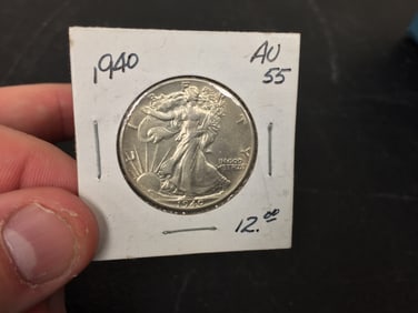 1940 Walking Liberty Half Dollar Coin
