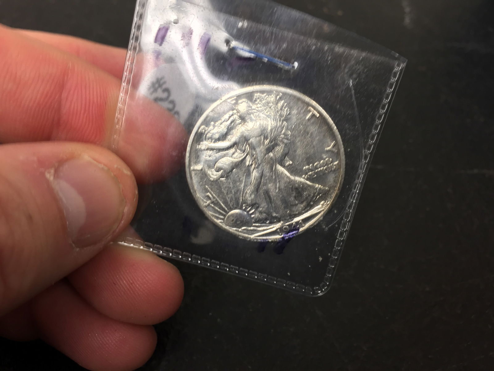 1941 Walking Liberty Half Dollar Coin: 90% silver
