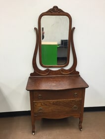 Antique Oak Princess Dresser