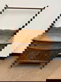 Antique Oak Wash Stand