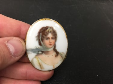 Hand Painted Porcelain Plaque