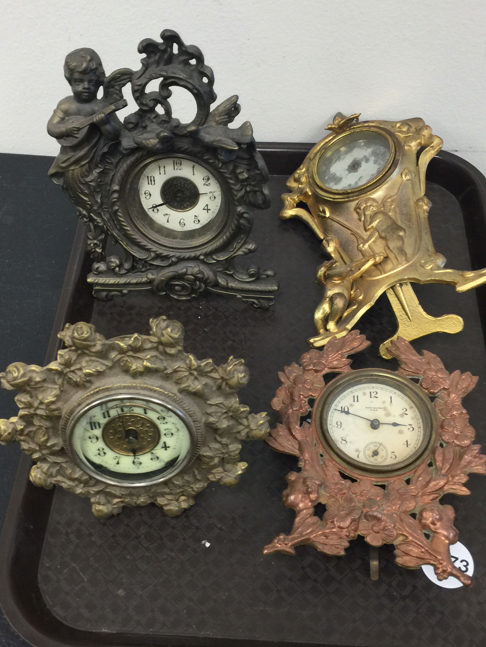 4 Art Nouveau Clocks (1 of 7)