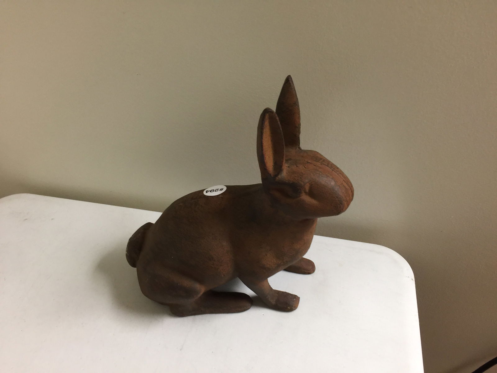 Cast Iron Rabbit: 11" H