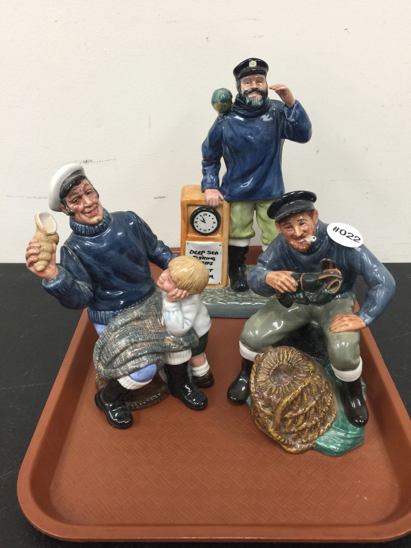 3 Royal Daulton's: Largest 9.5" H.