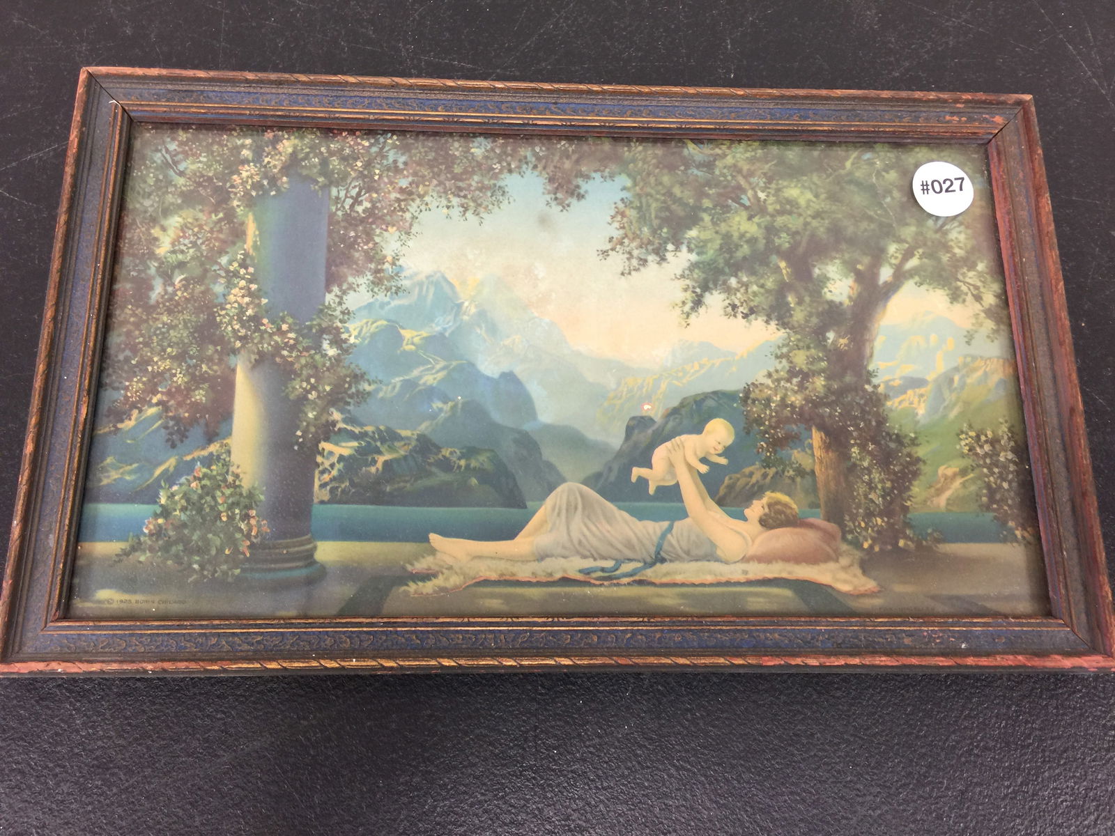 Original R. Atkinson Fox Print: Original frame 15" x 9".