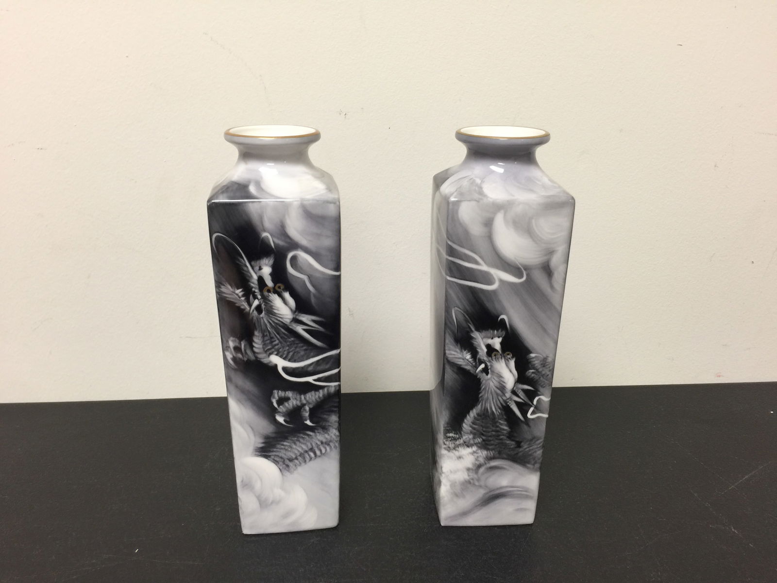 Noritake Dragon Vases (1 of 3)