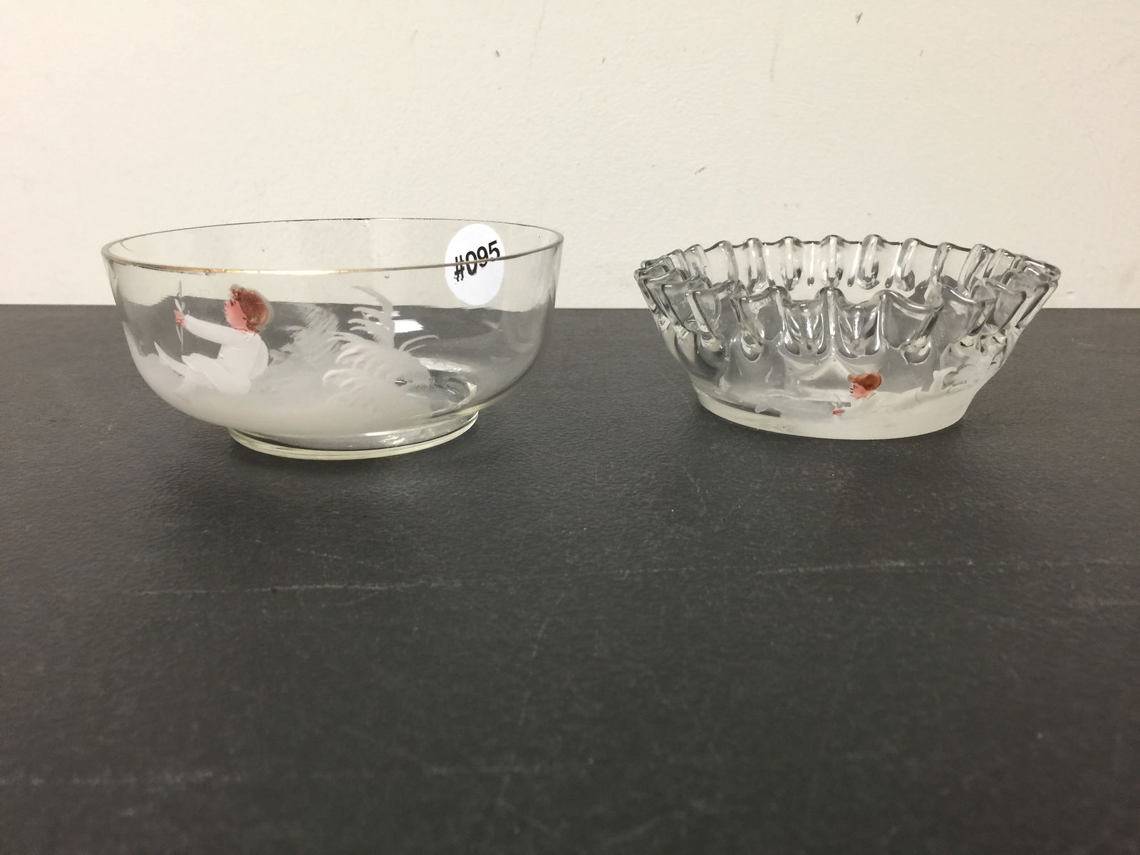 Mary Gregory Glass Bowls (2) (1 of 4)