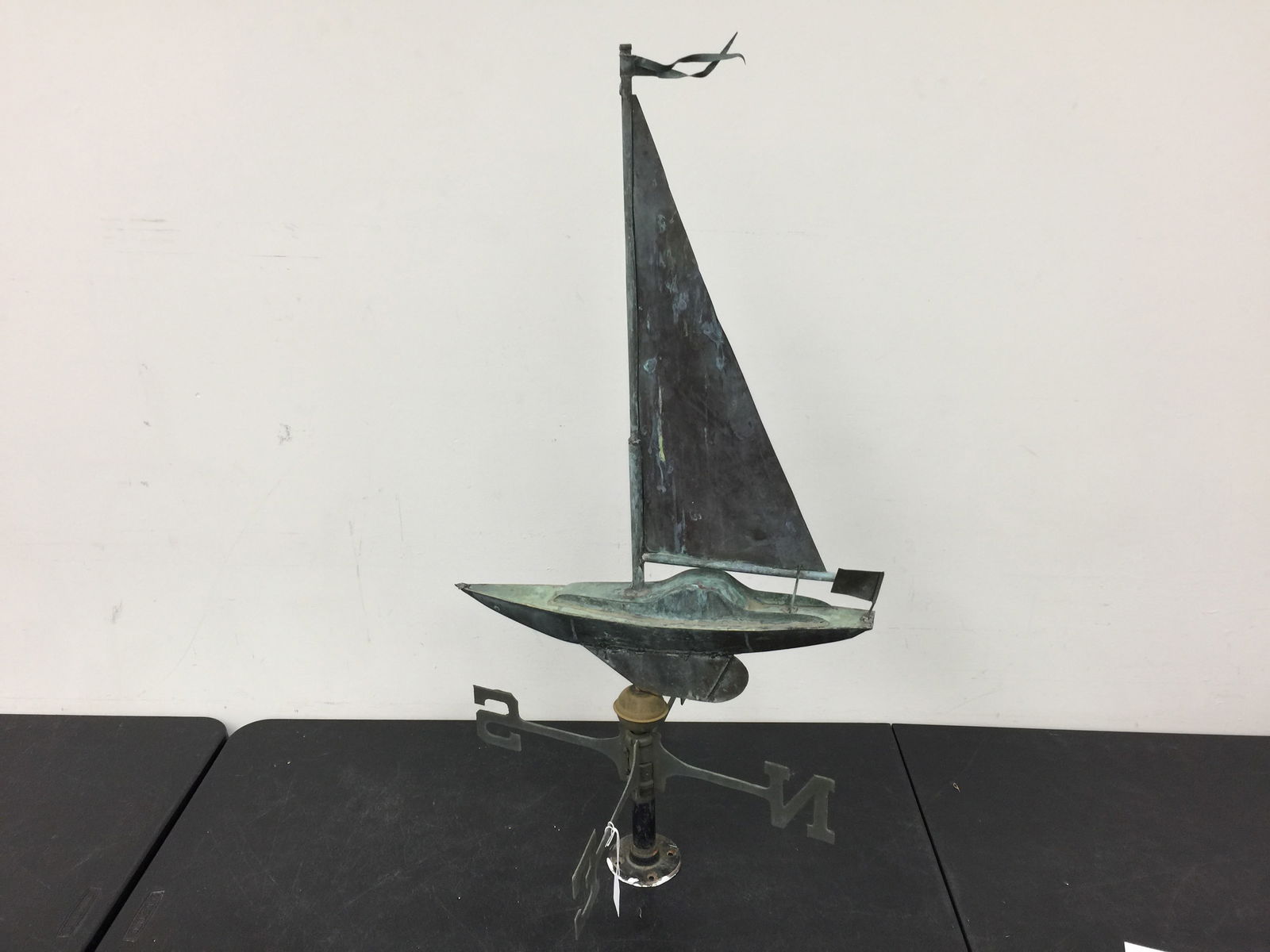 Copper Full Body Sailboat Weathervane (1 of 4)