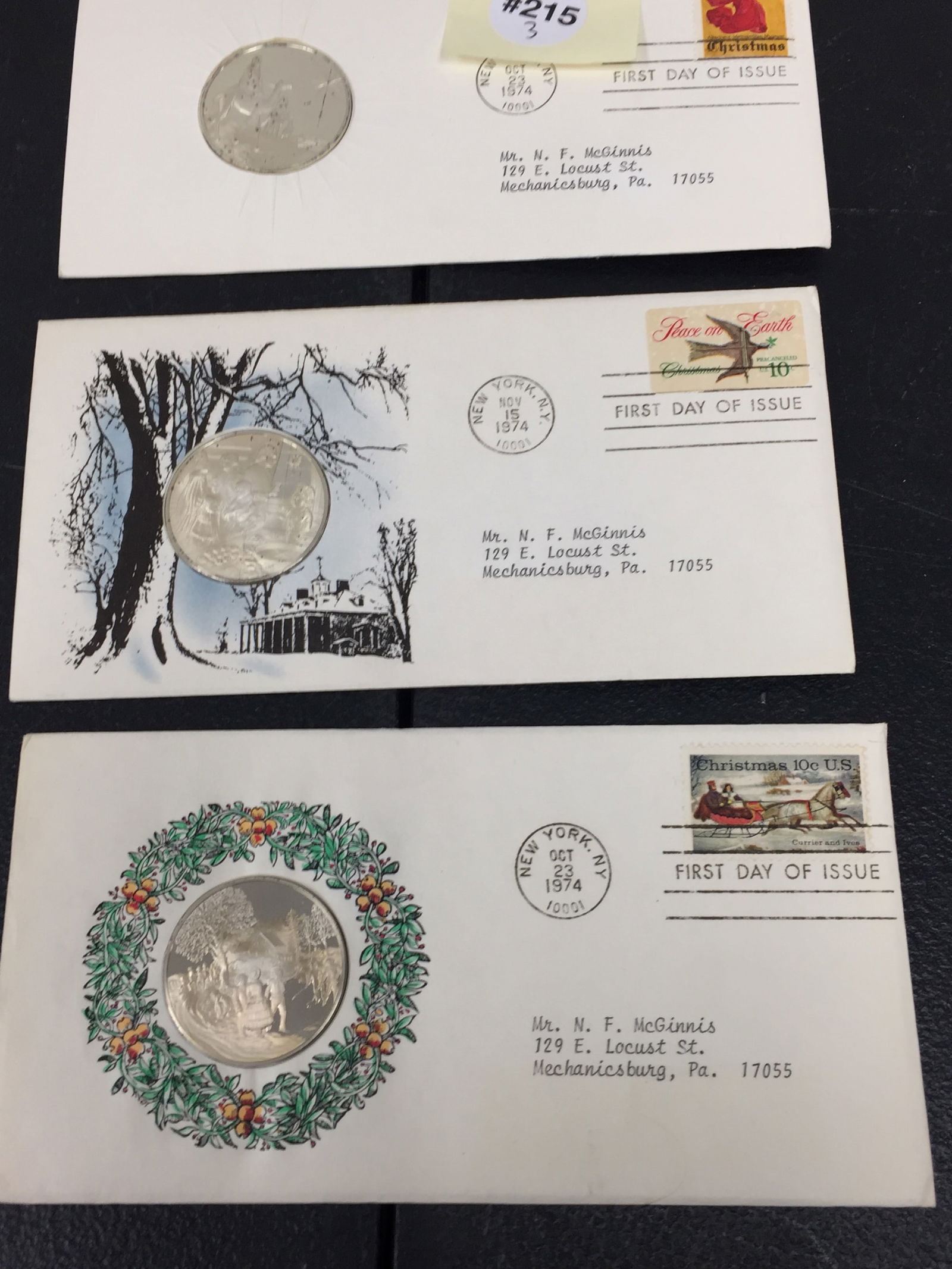 3 Franklin Mint Sterling Coins (1 of 6)