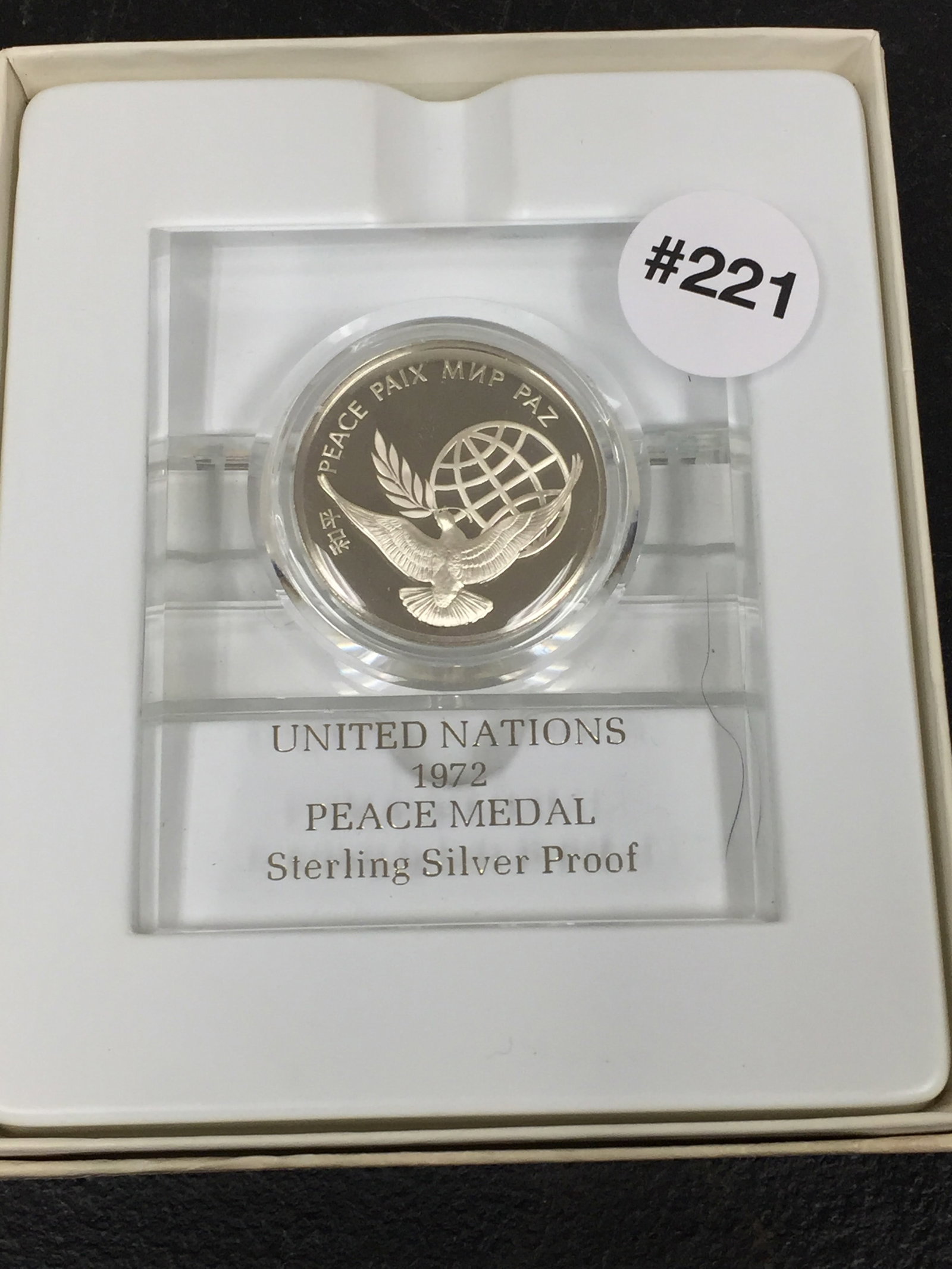 1972 United Nations Sterling Silver Peace Medal (1 of 2)