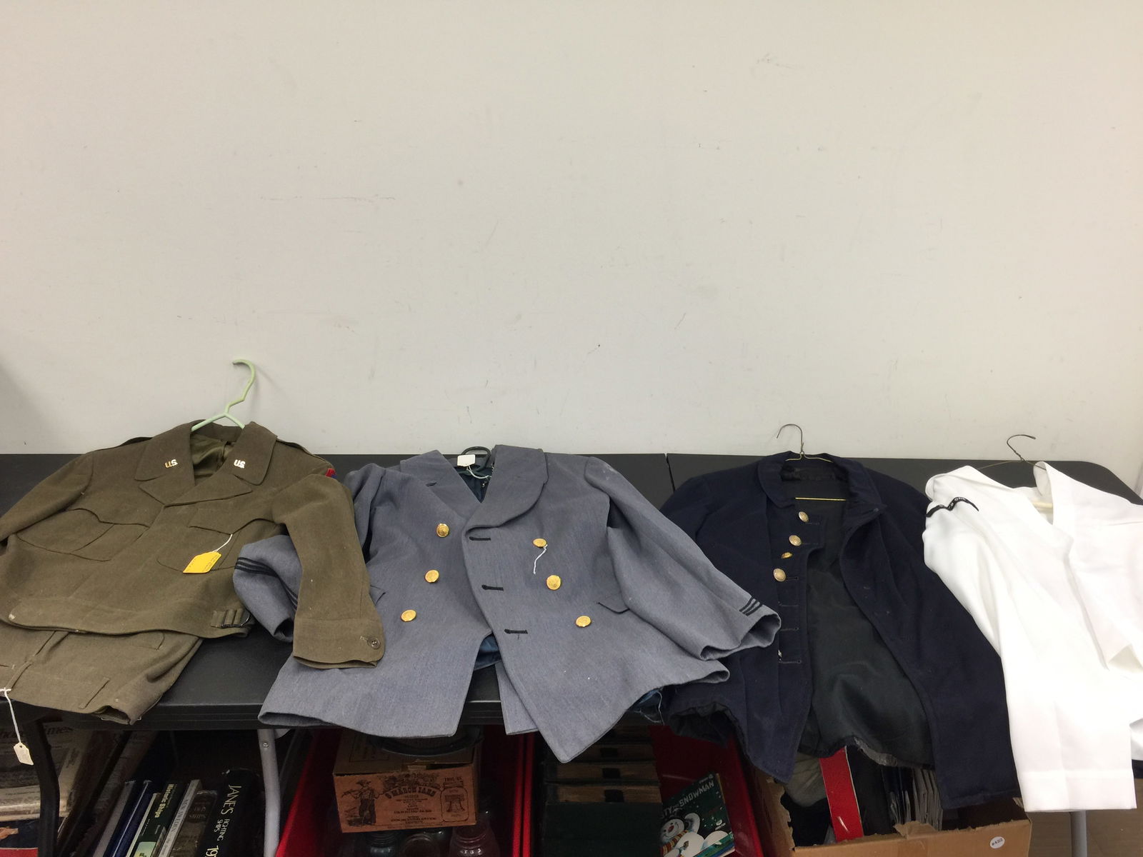 4 Vintage Military Jackets: none have size tags