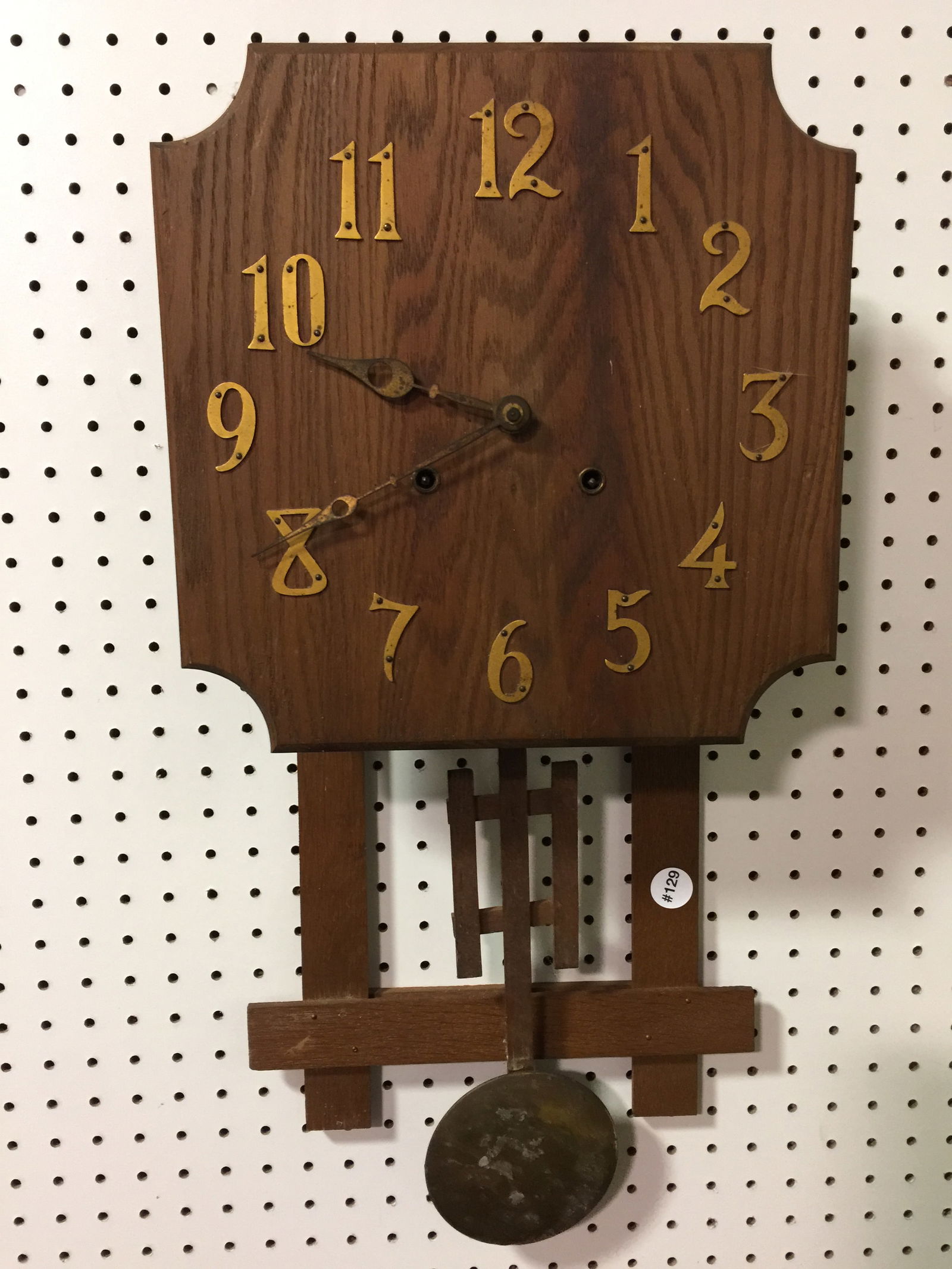 Mission Oak Wall Clock (1 of 3)