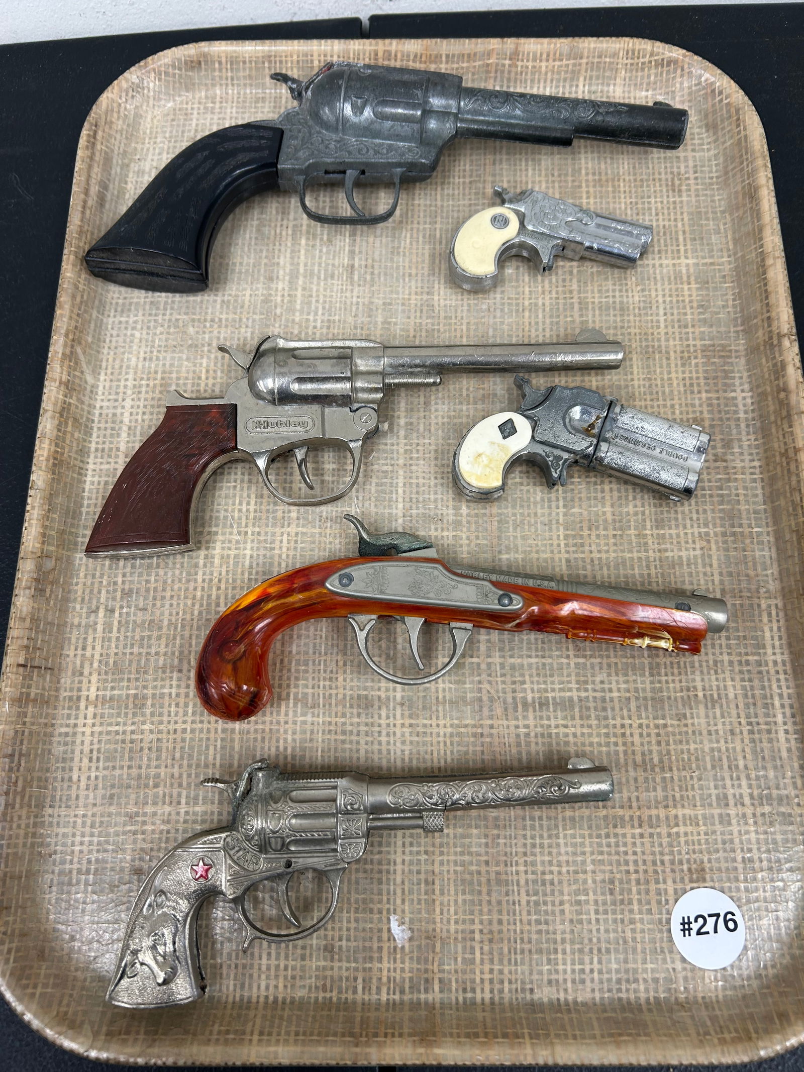 Vintage Cap Guns: includes 2 Hubleys, 2 Berringers plus