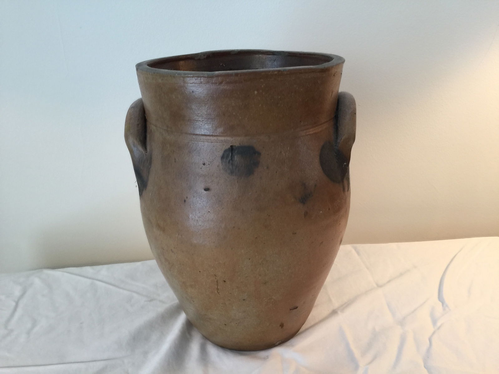 Stoneware Ovoid Cobalt Decorated Crock (1 of 5)
