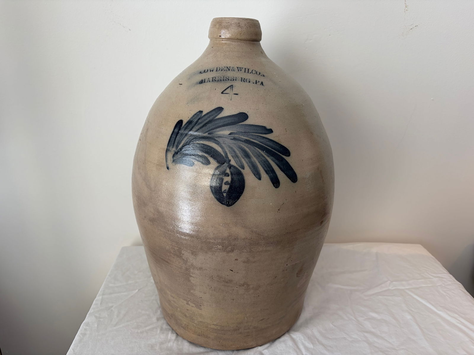 Cowden & Wilcox Stoneware Cobalt Jug (1 of 7)