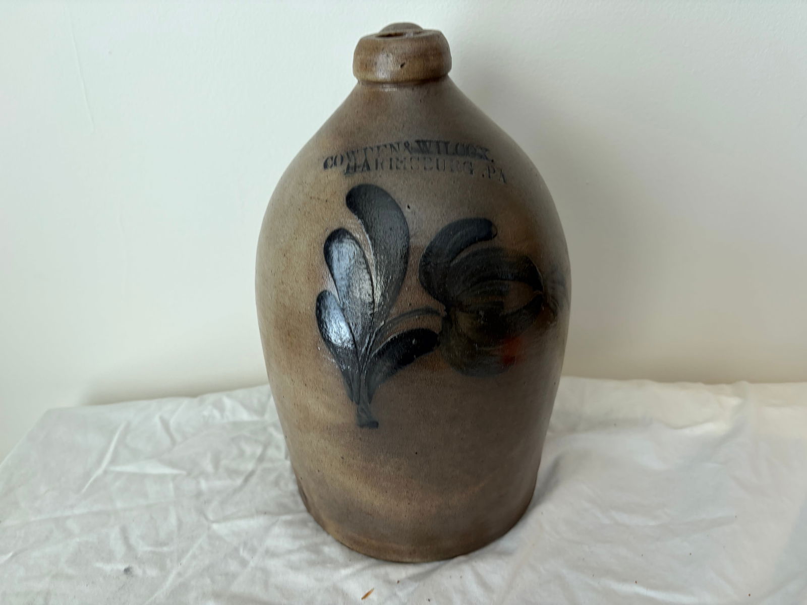 Cowden & Wilcox Stoneware Cobalt Jug (1 of 5)