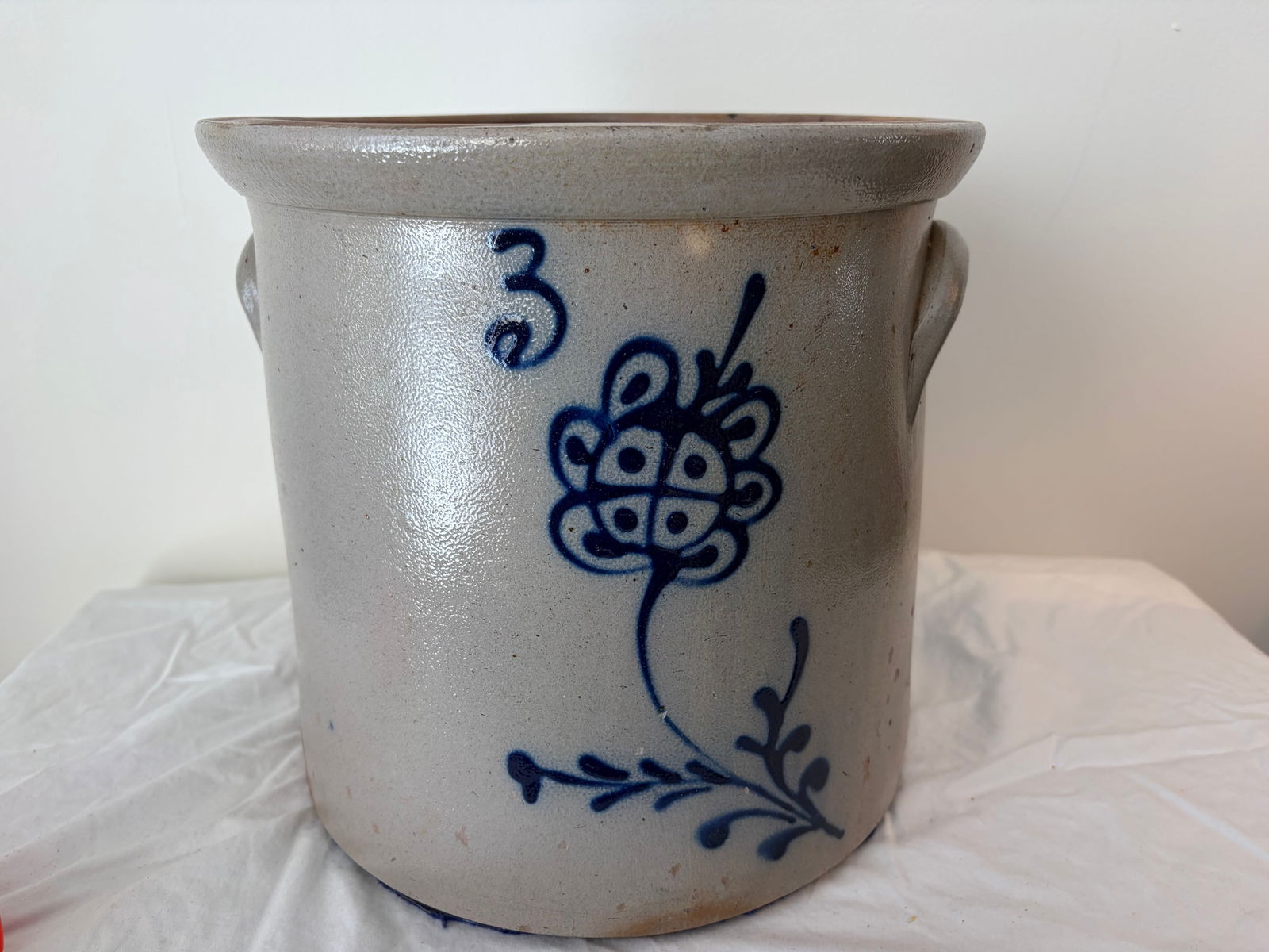 Three Gallon Stoneware Cobalt Crock (1 of 5)