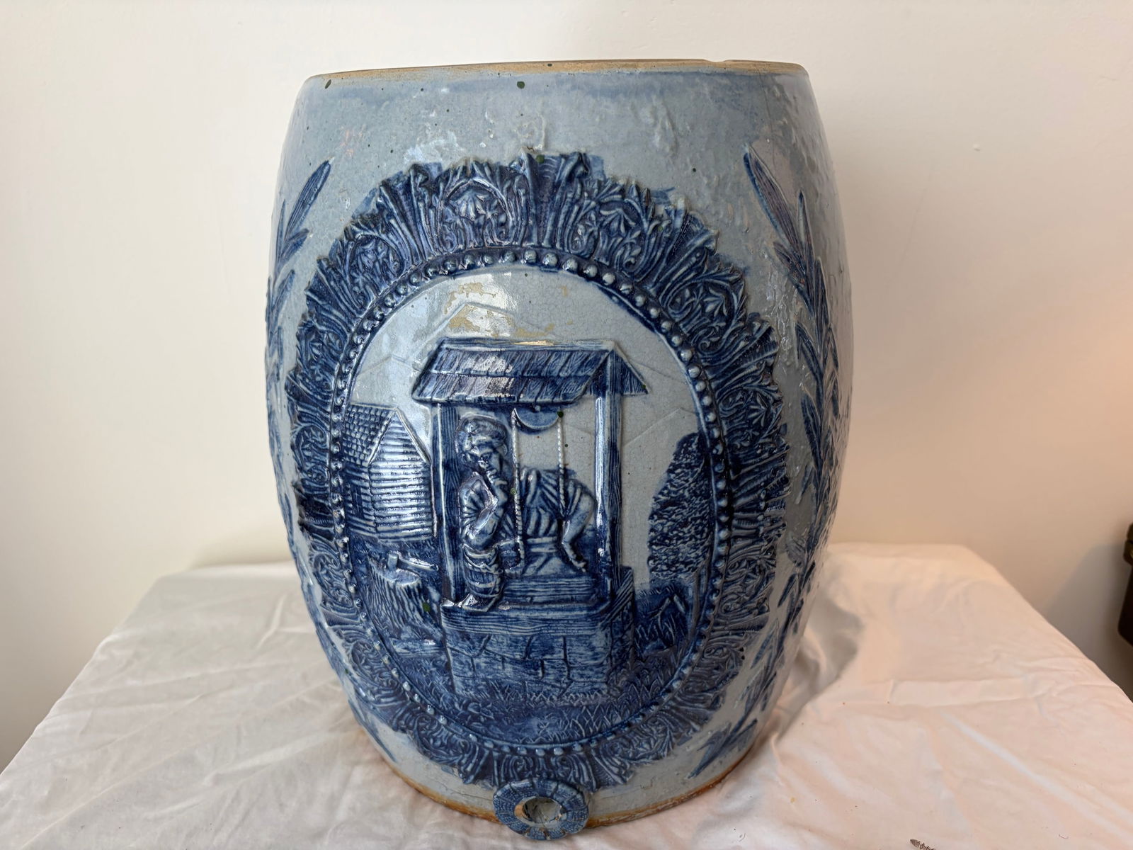 German Stoneware Cobalt Watercooler (1 of 5)