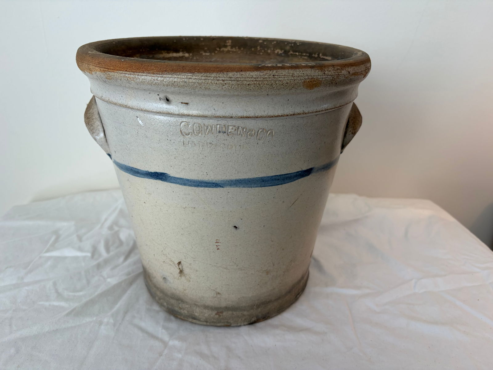 Cowden & Co. Stoneware Flower Pot (1 of 3)