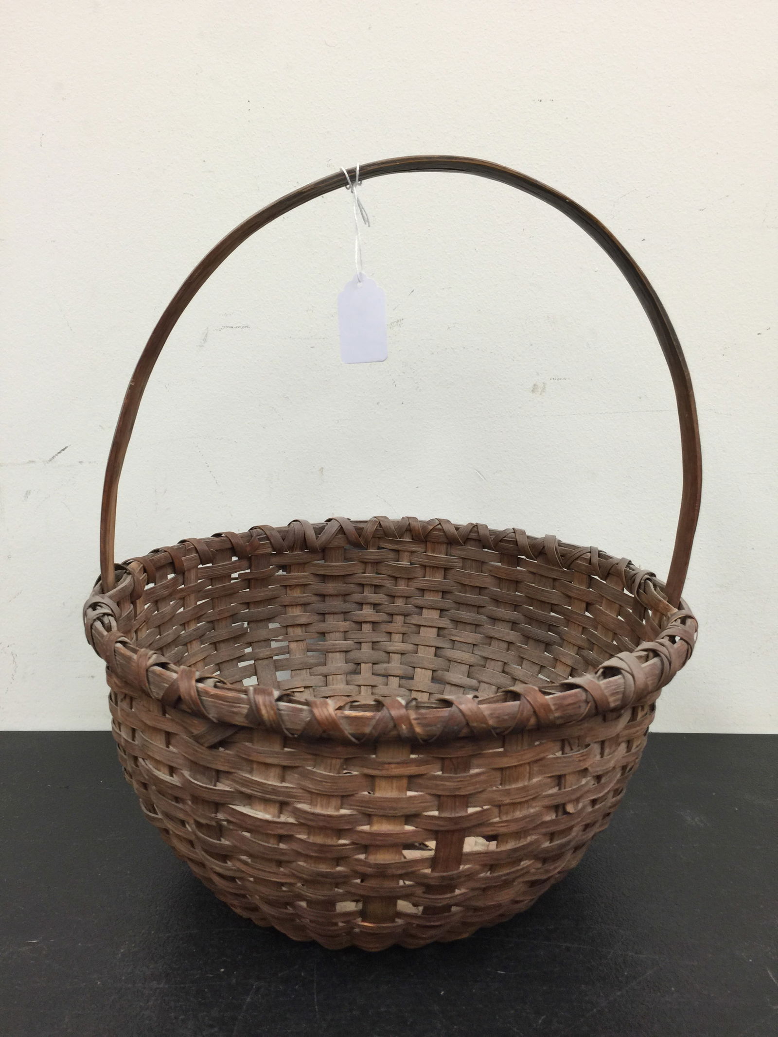 Antique Splint Oak Gathering Basket (1 of 5)