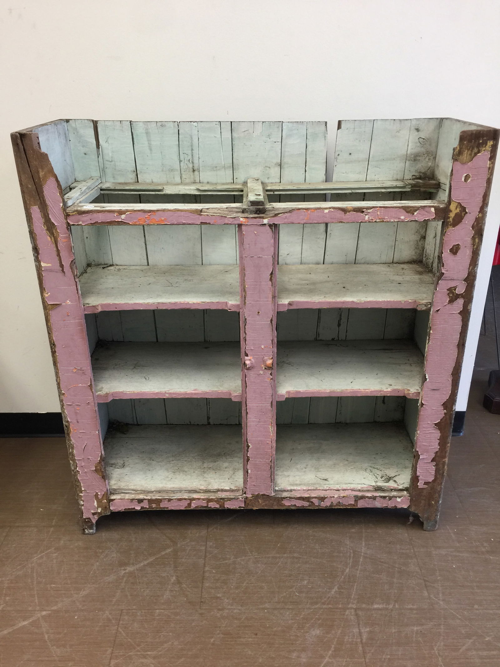 Primtiive Painted Open Cupboard (1 of 4)