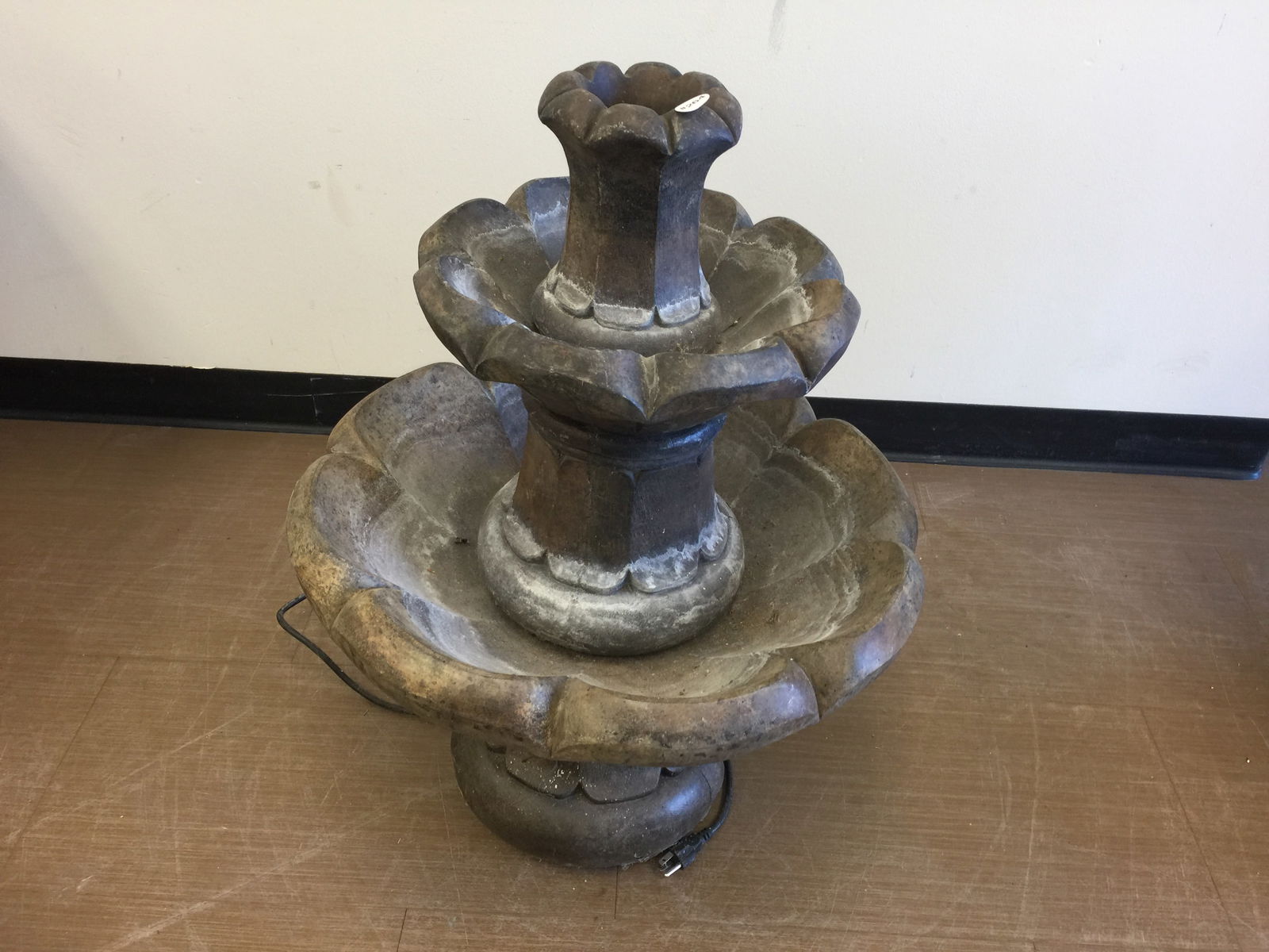 Signed Concrete Fountain (1 of 4)