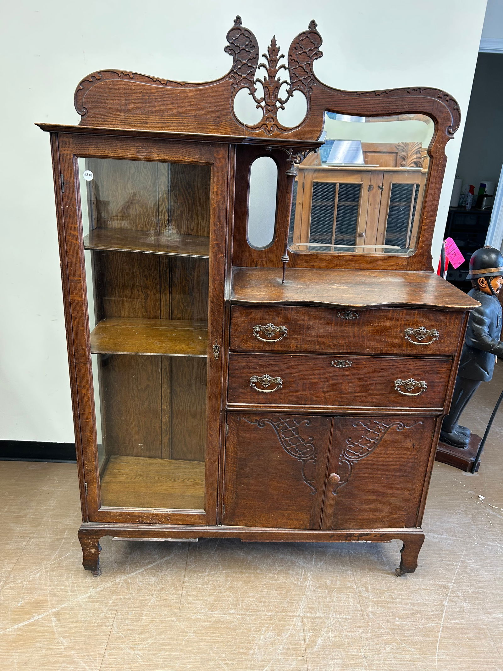 Antique Oak Server (1 of 5)