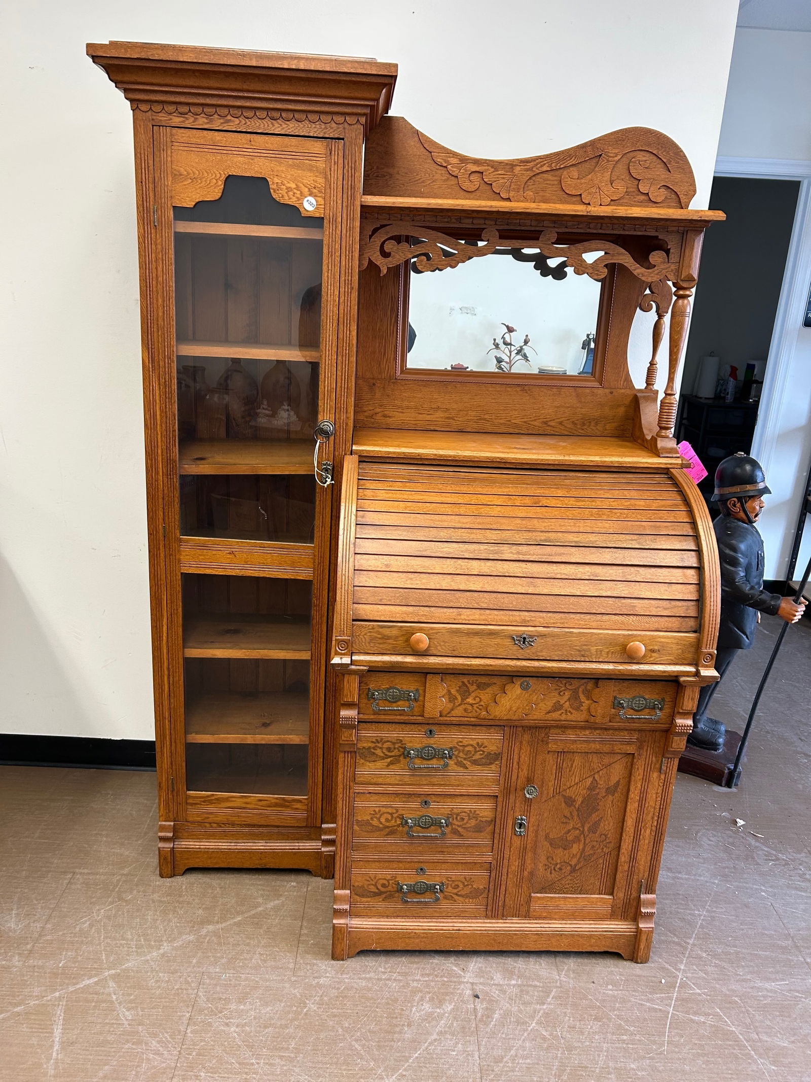 Oak Side By Side Desk (1 of 10)