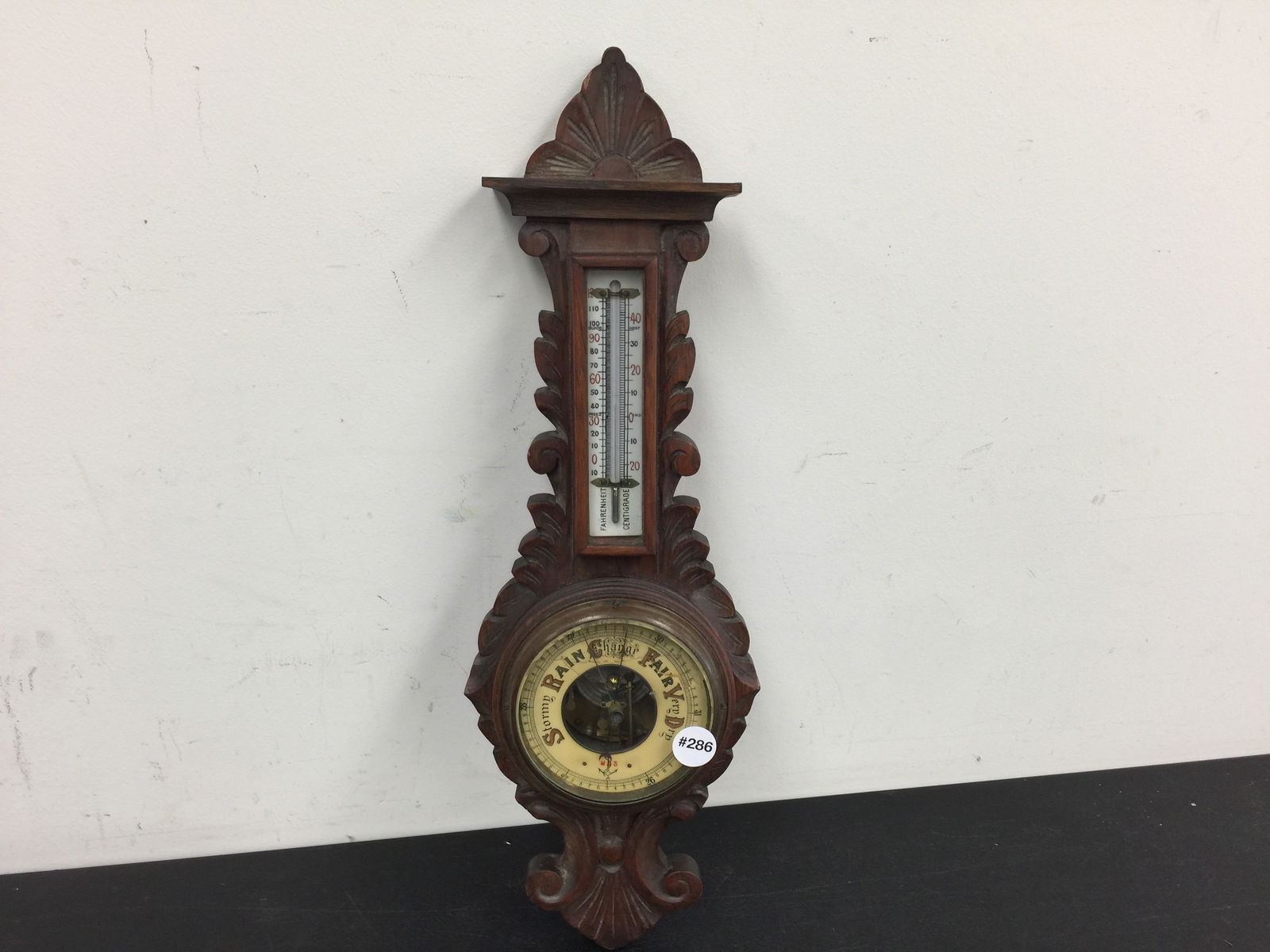 Victorian Carved Barometer (1 of 4)