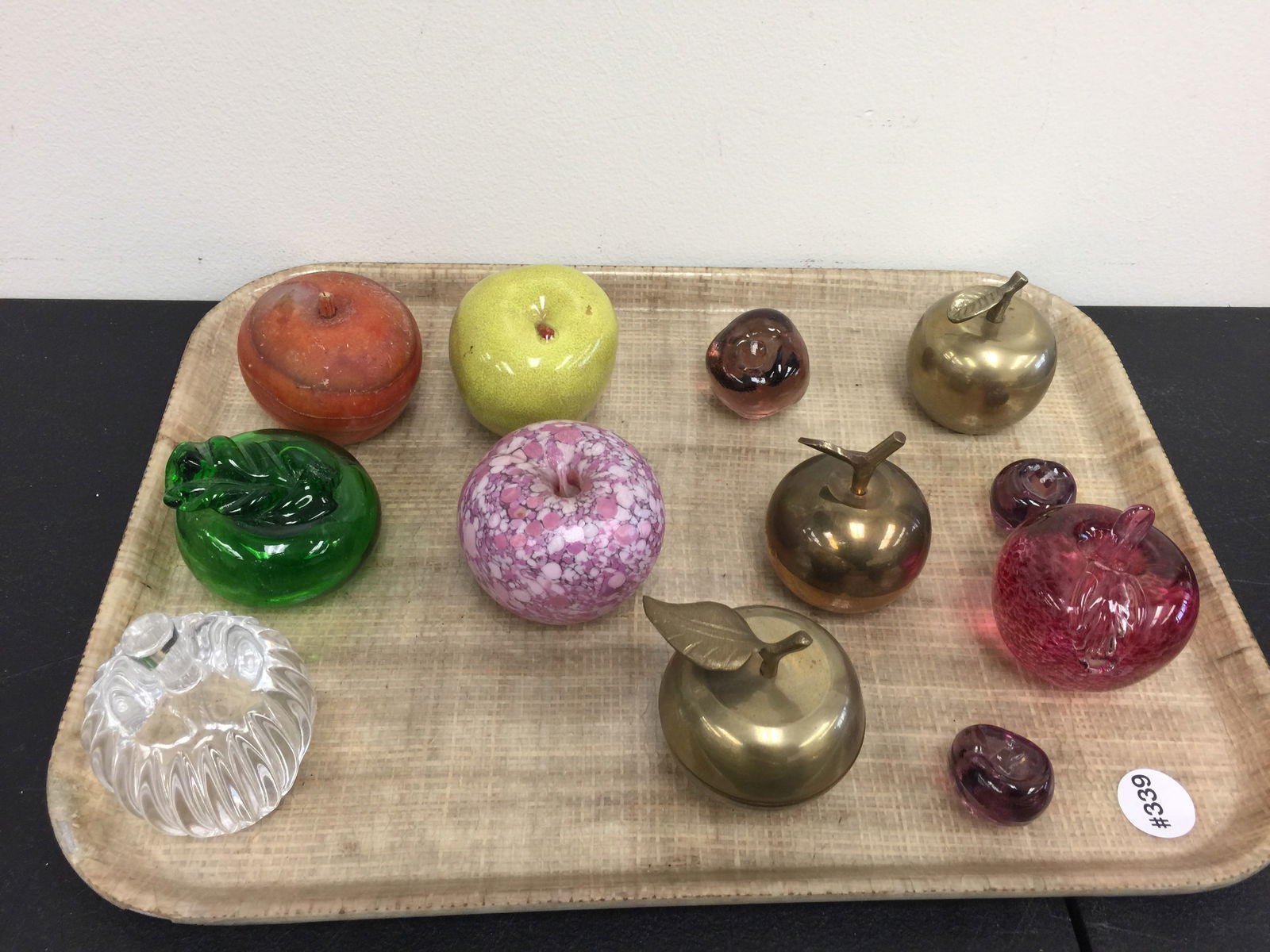 Grouping of Apple Paperweights (1 of 6)