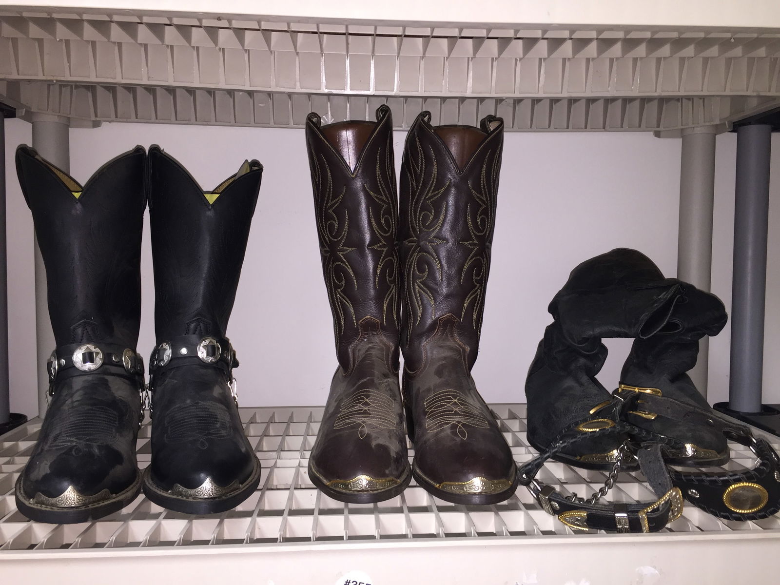 Cowboys Boots (3): durango, polly products, spurs.