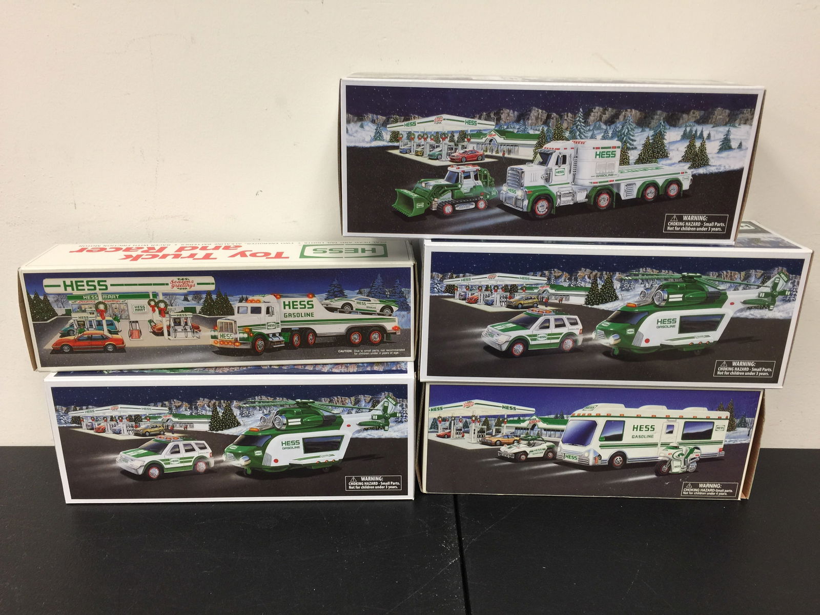 5 Hess Trucks: In OB.