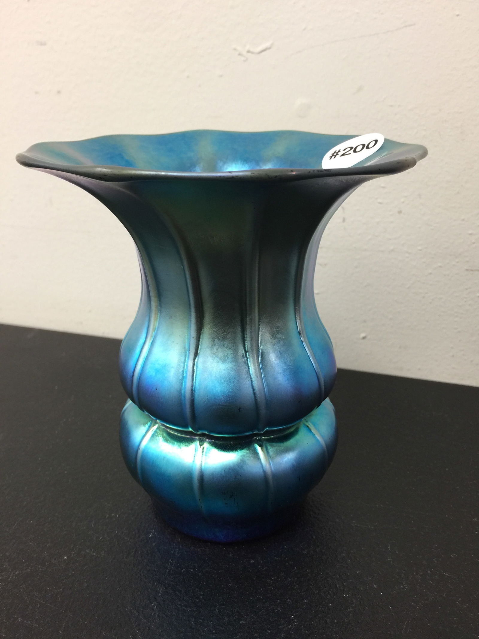 Steuben Blue Aurene Vase (1 of 4)