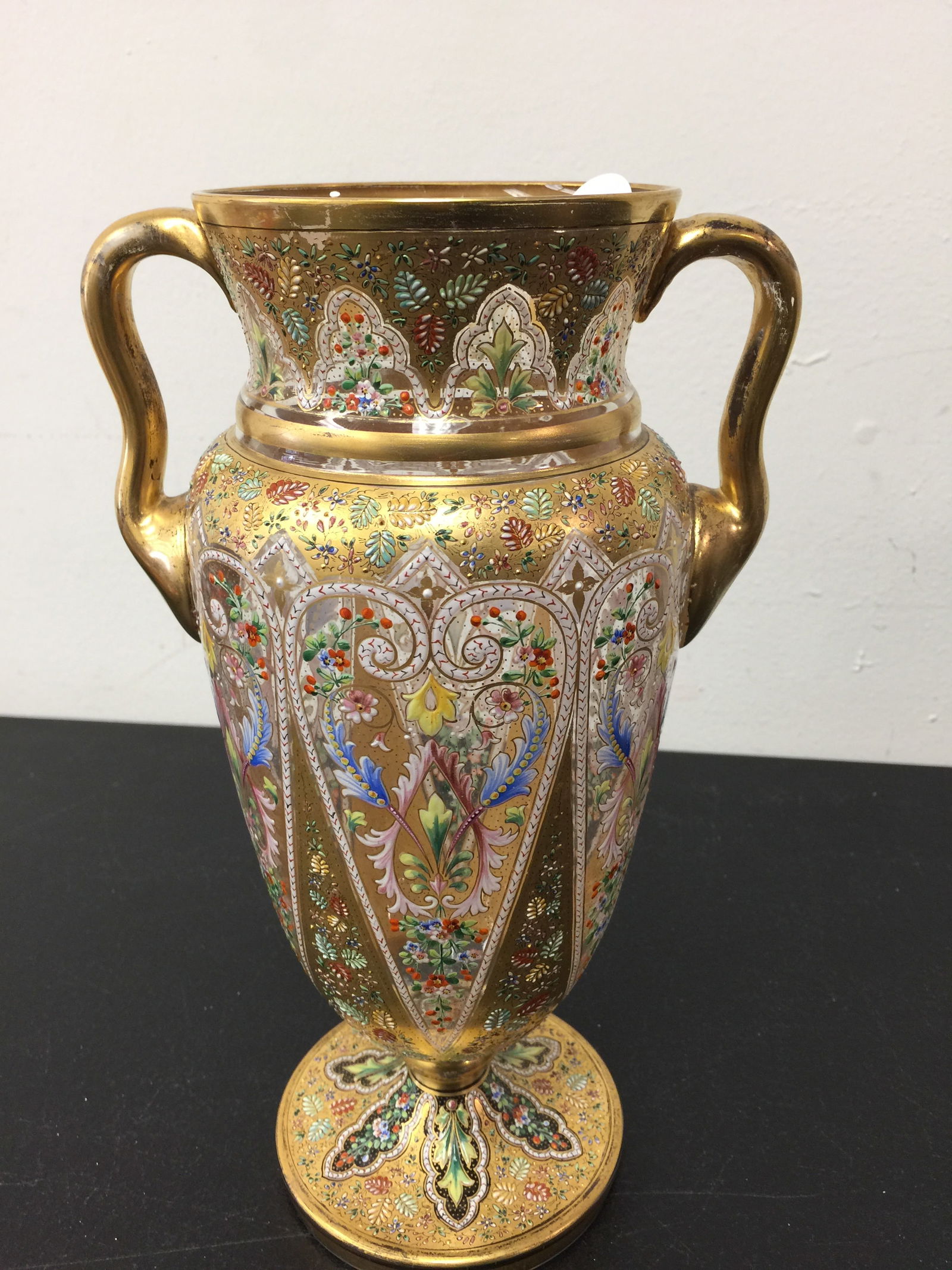 Victorian Moser Enamel Vase (1 of 6)