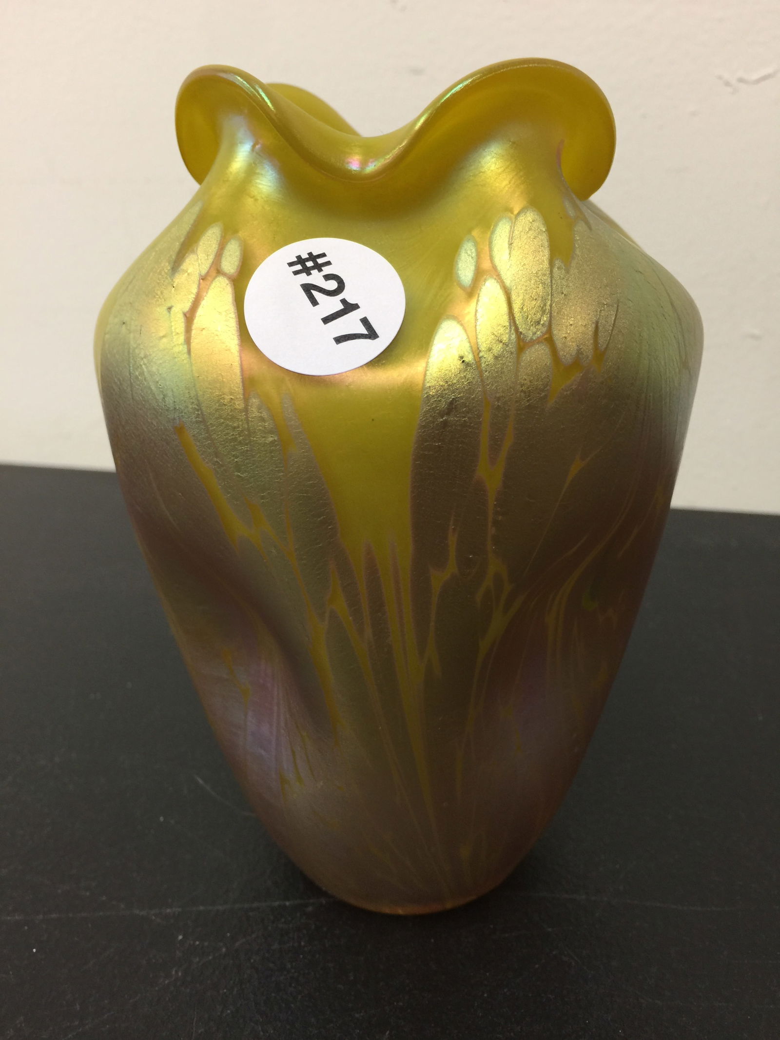 Loetz Pinched Iridescent Vase (1 of 4)