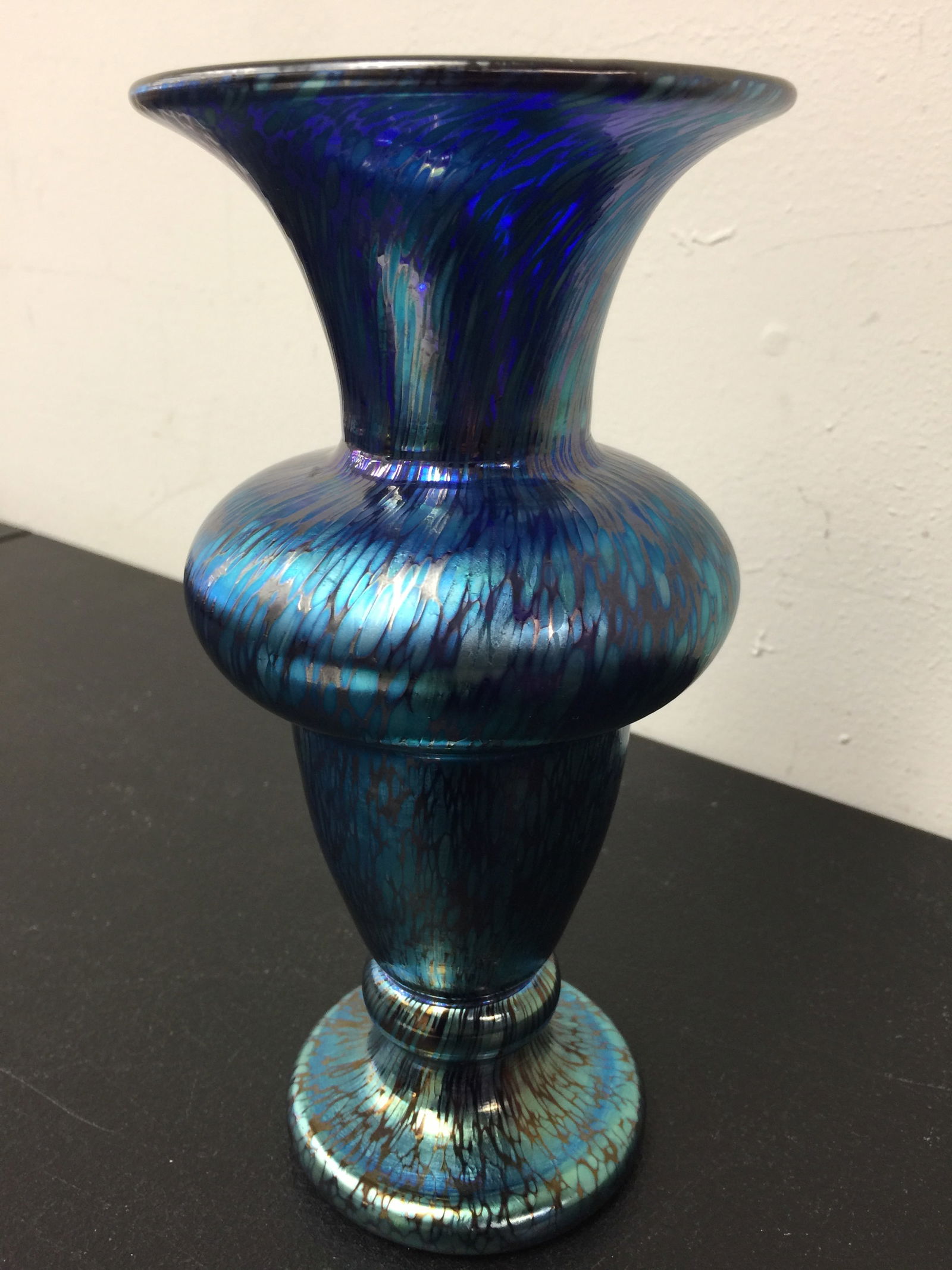 Loetz Cobalt Papillion Vase (1 of 3)