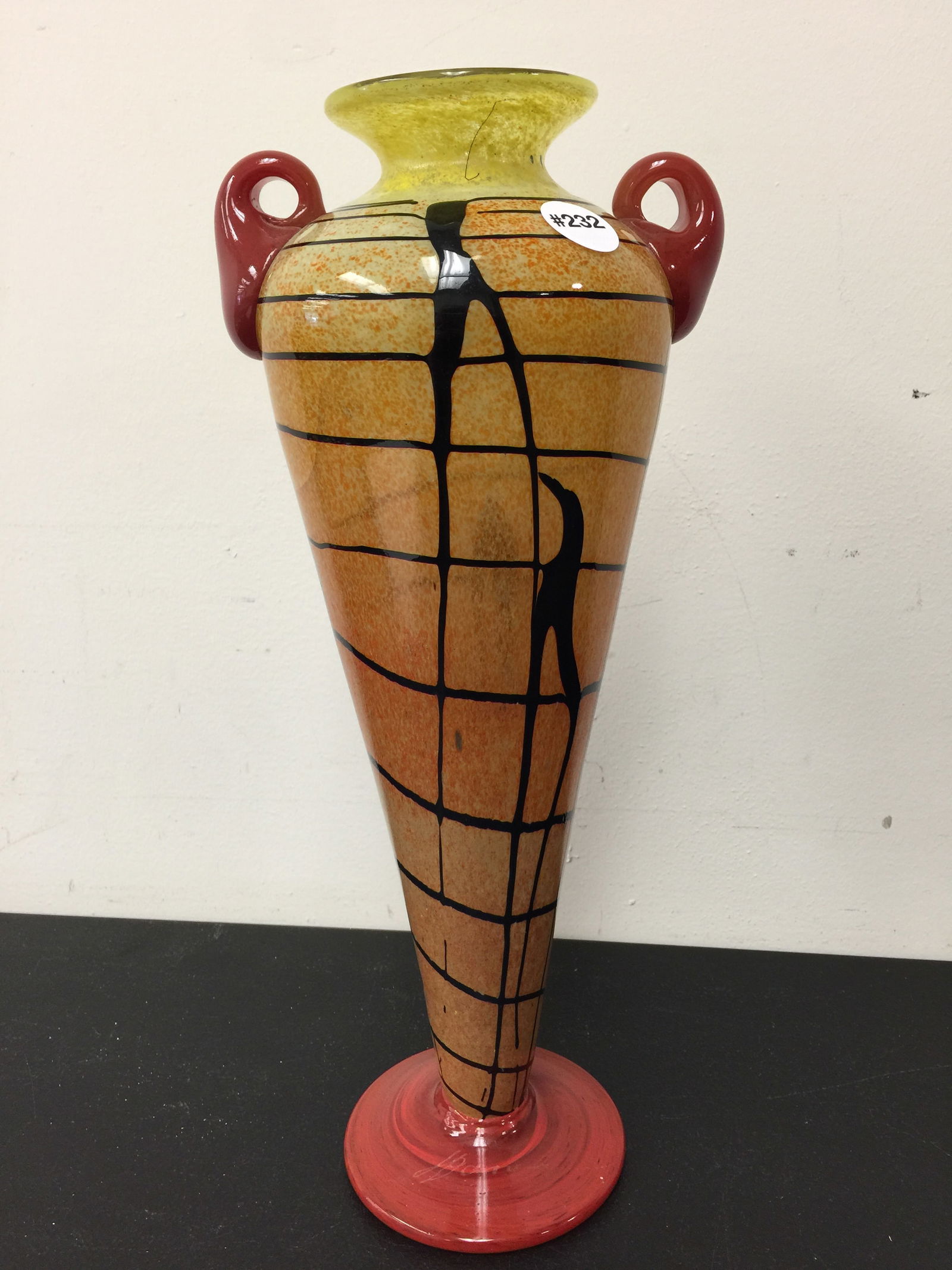 Art Deco Glass Vase (1 of 6)